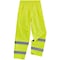 Ergodyne Lightweight Hi-Vis Rain Pants - Class E, 150D Oxford Polyester, Polyurethane, Elastic Waist Closure 8916 - alternate 1